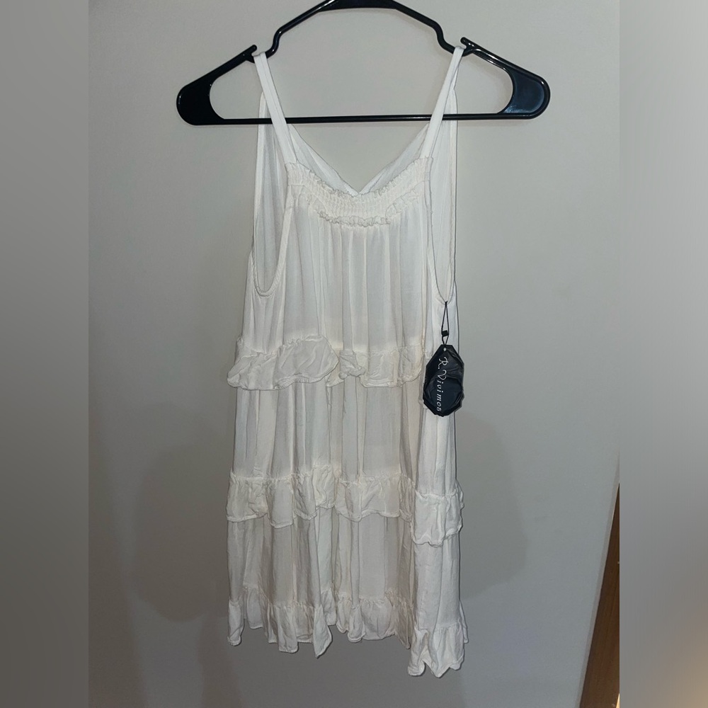 White Halter Dress NWT